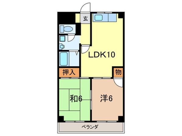 プレジ－ル宝南の物件間取画像